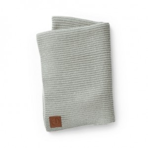 Elodie, Knitted blanket, Mineral Green