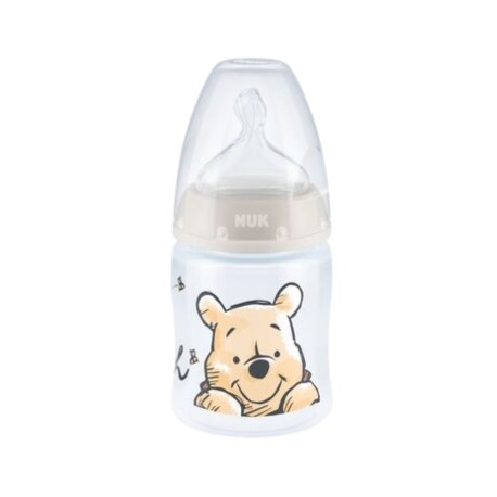 NUK  First Choice, Disney, Baby bottle, Beige, 0-6 months.
