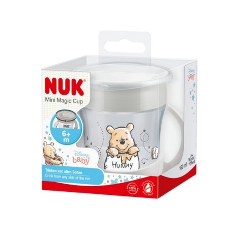 NUK Mini Magic Cup, Disney drinking cup, Beige, 6+m