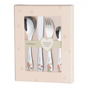 Cutlery set with name, Mermaid, Picture frame included