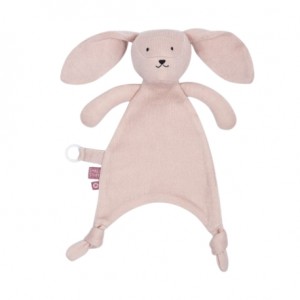 SMALLSTUFF, Baby comforter, Soft Rose Rabbit
