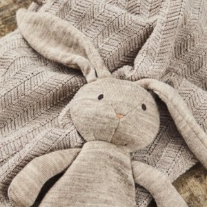 SMALLSTUFF, Baby comforter, Nature Melange Rabbit