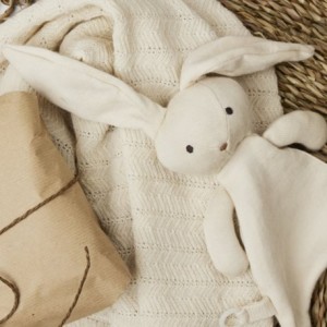 SMALLSTUFF, Baby comforter, Off. White Rabbit