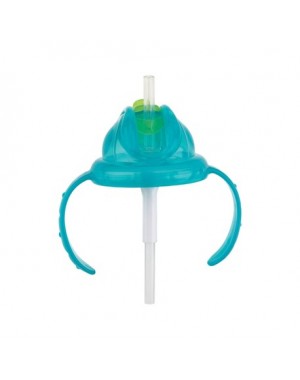 Nüby, Flip-it cup with straw, 12+ months., Aqua