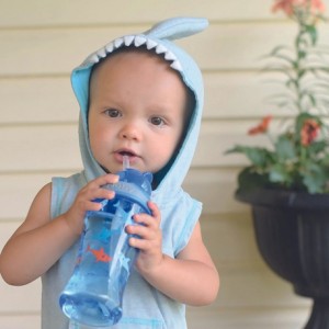 Nüby, Flip-it preschool bottle, 360 ml, Blue