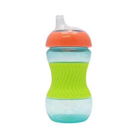 Nüby, Mini Grip cup with silicone band, 4+ months, Green