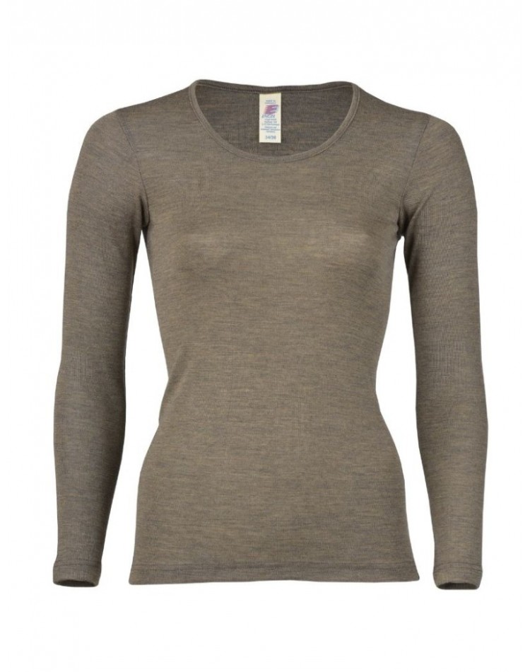 Women's blouse in merino wool