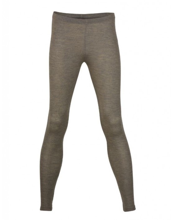 Women's leggings in merino wool, Walnut