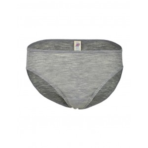 Women's panties in merino wool, Light grey mélange