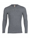 Blouse for men in merino wool, Slate