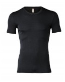 T-shirt for men in merino wool, Black