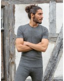 T-shirt for men in wool, Slate