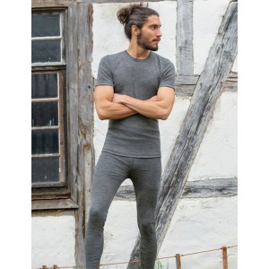 Men's leggings in wool, Slate