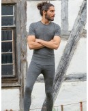 Men's leggings in wool, Slate