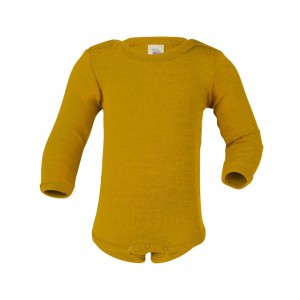 Bodysuit in wool, Saffron