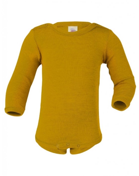 Bodysuit in wool, Saffron