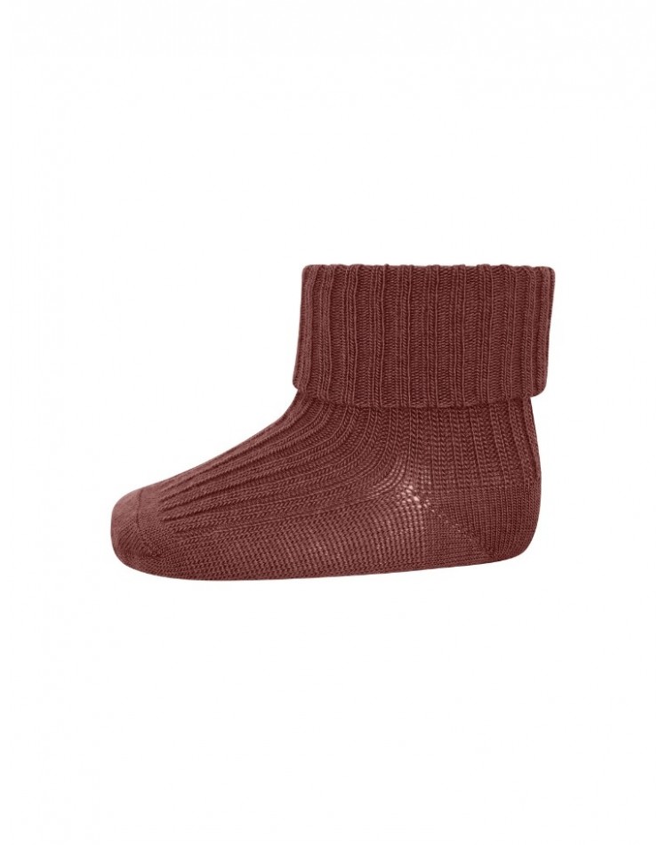 Baby ankle socks in merino wool with fold-over, OEKO-TEX®,