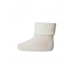 Baby ankle socks in merino wool with fold-over, OEKO-TEX®,