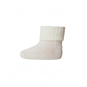 Baby ankle socks in merino wool with fold-over, OEKO-TEX®,