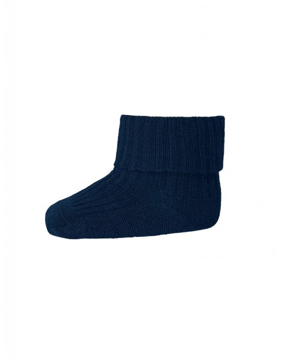 Baby ankle socks in merino wool with fold-over, OEKO-TEX®,