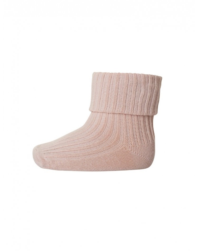 Baby ankle socks in merino wool with fold-over, OEKO-TEX®,