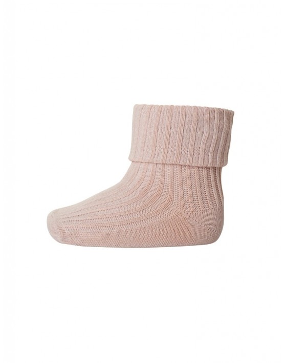 Baby ankle socks in merino wool with fold-over, OEKO-TEX®,