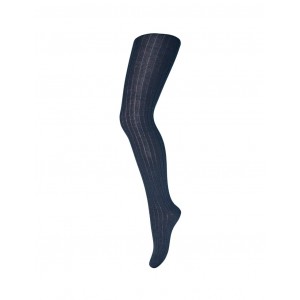 Tights for children in merino wool, OEKO-TEX®, Navy