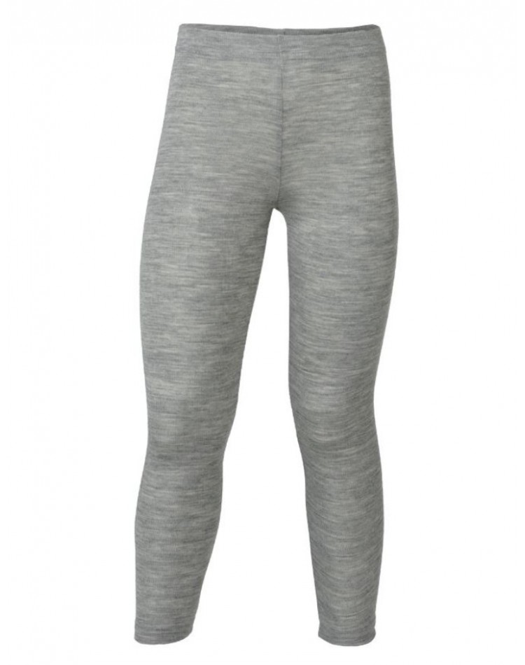 Leggings in wool, Light grey mélange