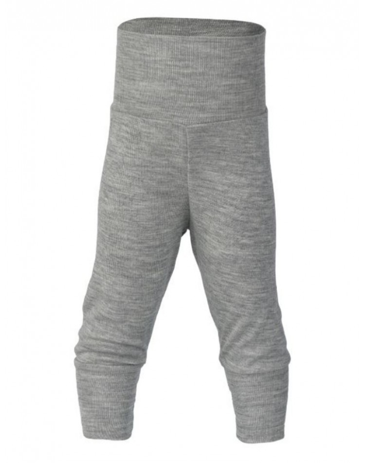 Trousers in wool, Light gray mélange