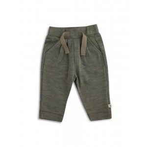 Drawstring baby pants in 100% merino wool