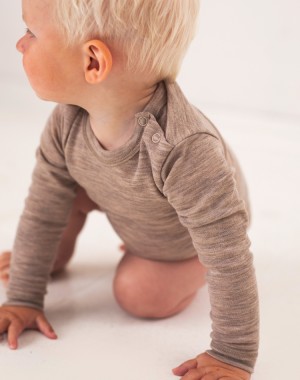 Baby bodysuit with long...