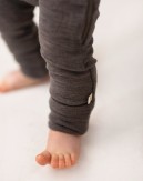 Baby coverall in 100% organic merino wool with zipper on the side