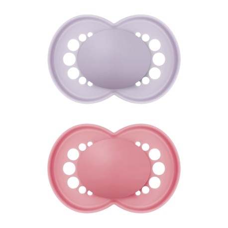 MAM Original 2 pack, Size 2 (6-16 months), Symmetric - Silicone