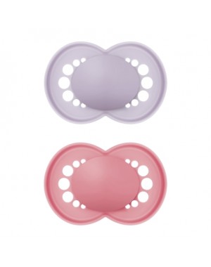 MAM Original 2 pack, Size 2 (6-16 months), Symmetric - Silicone