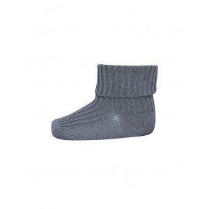 Baby ankle socks in merino wool with fold-over, OEKO-TEX®