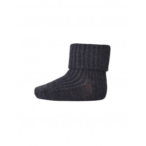 Baby ankle socks in merino wool with fold-over, OEKO-TEX®