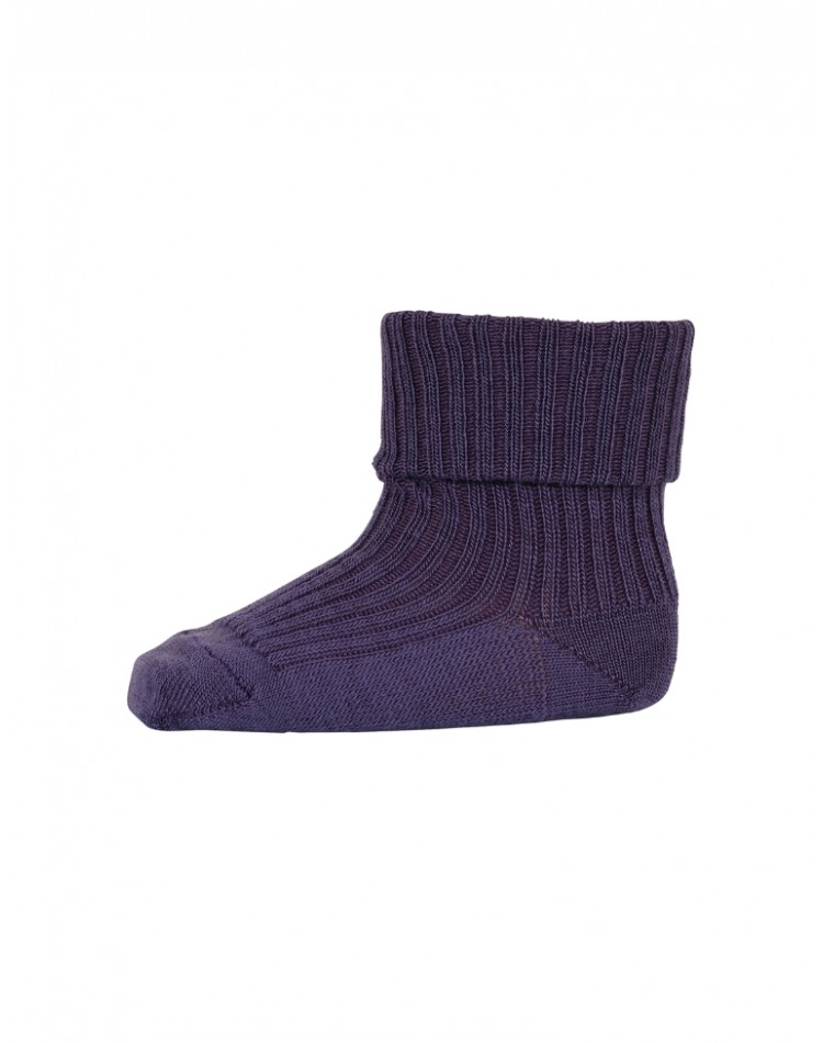 Baby ankle socks in merino wool with fold-over, OEKO-TEX®