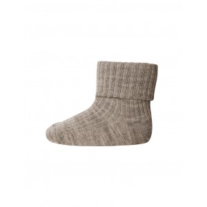 Baby ankle socks in merino wool with fold-over, OEKO-TEX®