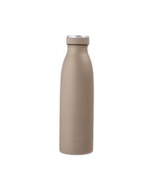 Aya&Ida,  Drinking Bottle, Water Bottle with lid, 500 ml, Dusty brown