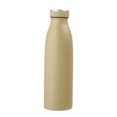 Aya&Ida,  Drinking Bottle, Water Bottle with lid, 500 ml, Dusty yellow