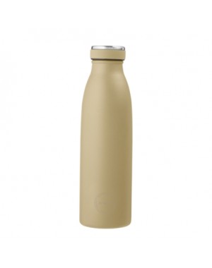 Aya&Ida,  Drinking Bottle, Water Bottle with lid, 500 ml, Dusty yellow