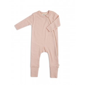 Baby coverall in 100% organic merino wool with zipper on the side, OEKO-TEX®