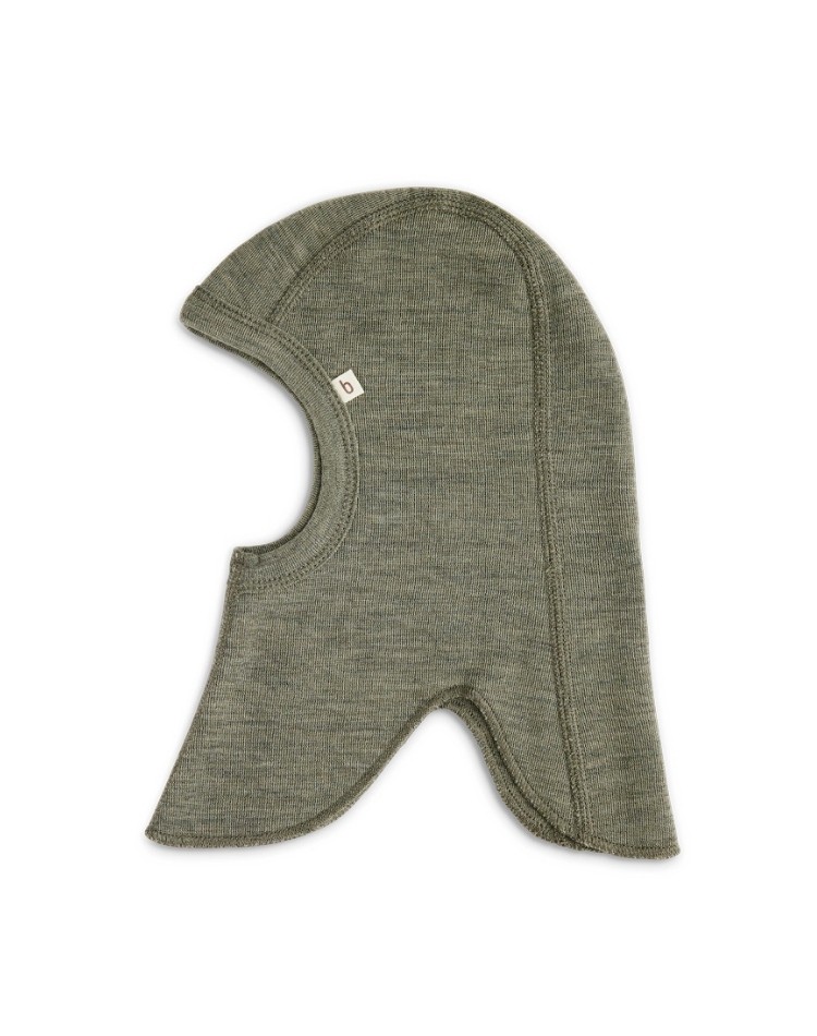 Balaclava in 100% organic merino wool for babies and children, Thick quality - 2 layers of fabric