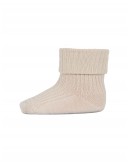 Baby ankle socks in merino wool with fold-over