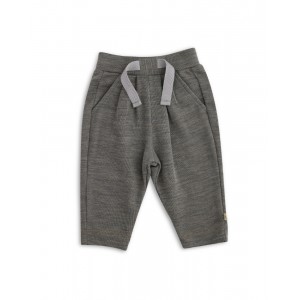 Drawstring baby pants in 100% merino wool