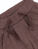 Drawstring baby pants in 100% merino wool