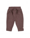 Drawstring baby pants in 100% merino wool