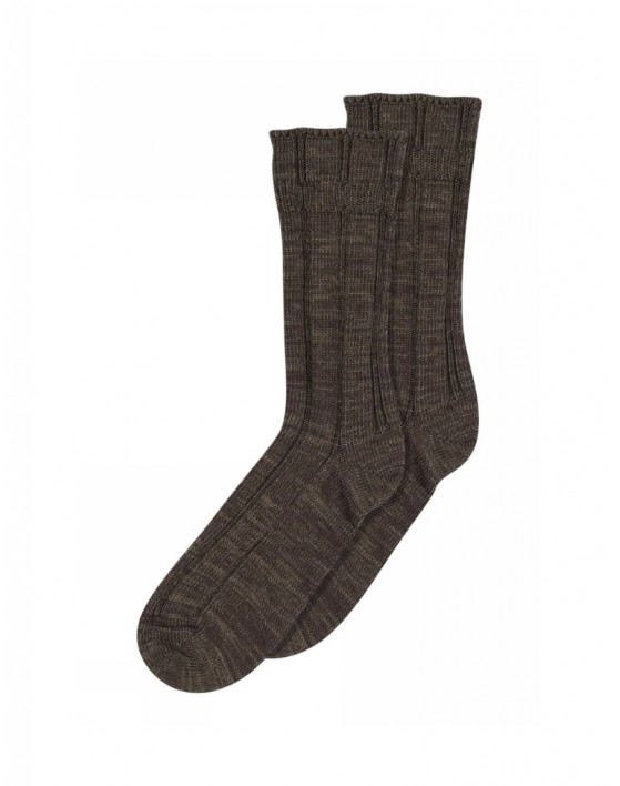 MP strømper, Soft women's ribbed socks in wool/bamboo viscose