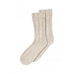 MP strømper, Soft women's ribbed socks in wool/bamboo viscose