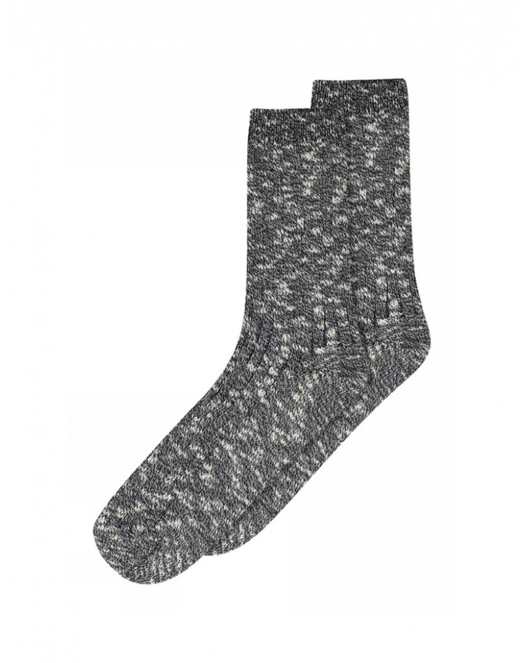 MP Socks, Rustic Ribbed Socks for Women in Wool/Cotton